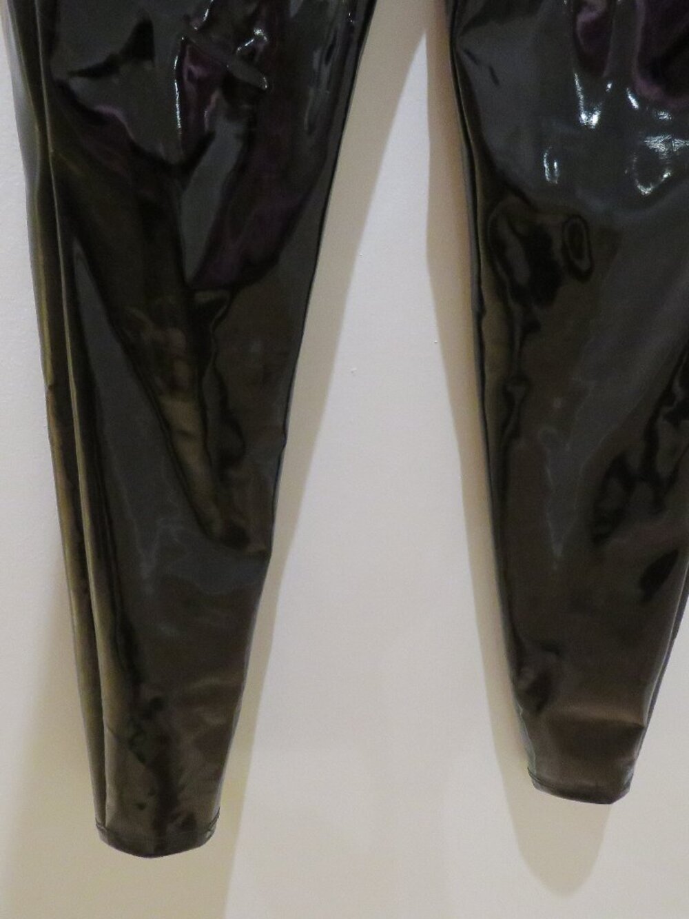 HOUSE OF CB Harmony Black Patent Vinyl High Waisted Pants XS Baddie Mob Wives - Picture 10 of 13